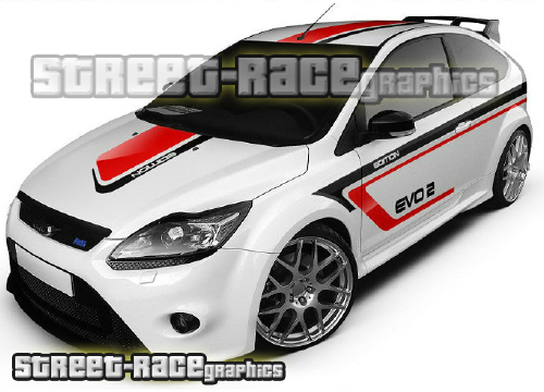 Ford Focus full 001 race track livery - Image 3