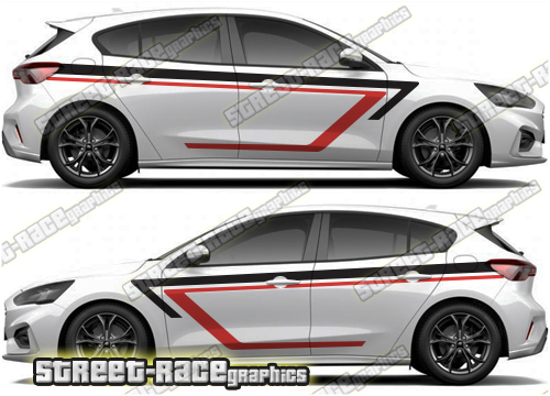 004B Ford Focus Rally mud splatter graphics