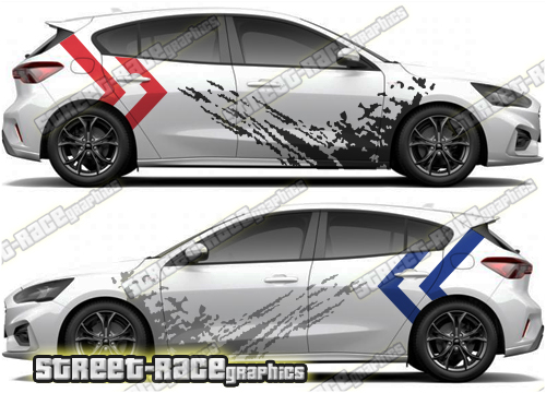 006 Ford Focus Rally mud splatter graphics