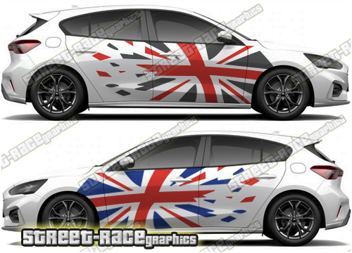 011 Ford Focus Union Jack graphics