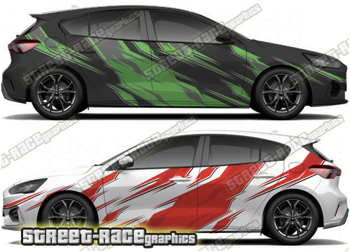 040 Ford Focus large side rally graphics