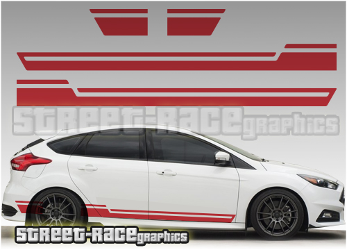 Ford Focus racing stripes 012