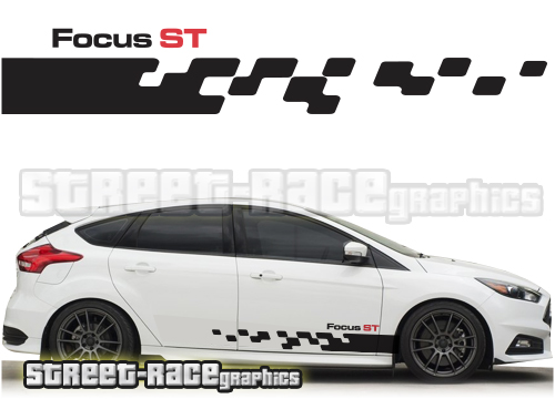 Ford Focus racing stripes 020 - ST