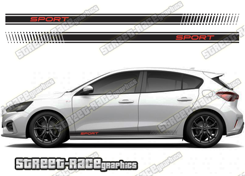 Ford Focus racing stripes 025