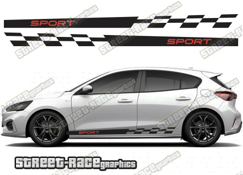 Ford Focus racing stripes 028