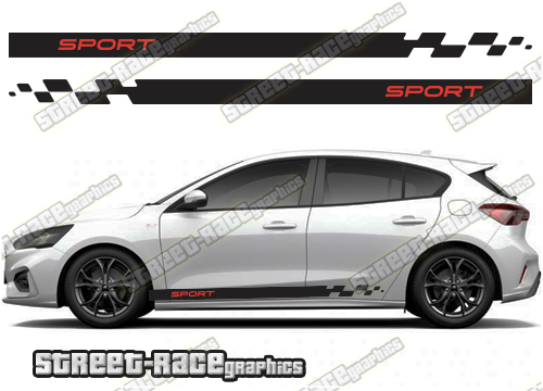 Ford Focus racing stripes 029
