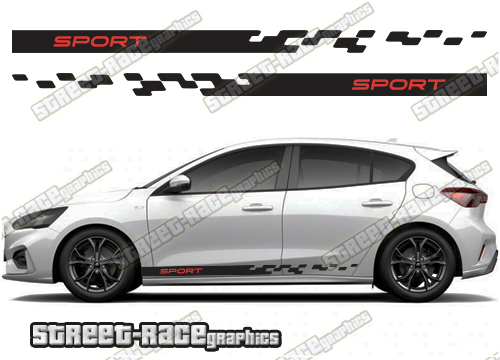 Ford Focus racing stripes 030