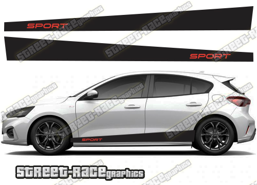 Ford Focus racing stripes 032