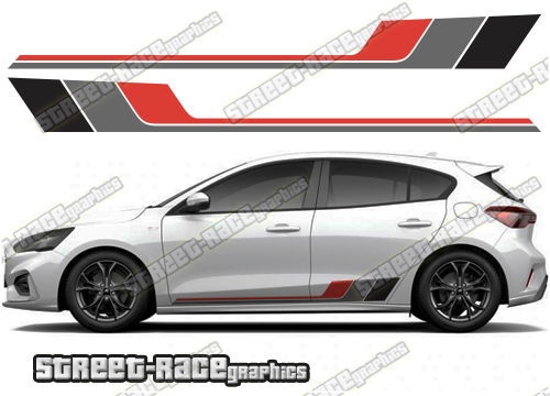 Ford Focus side stripes 036