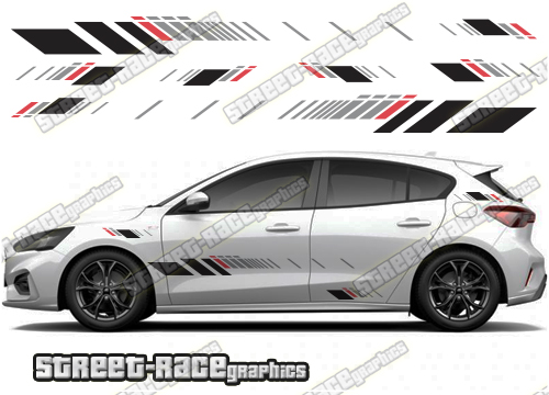Ford Focus side stripes 037