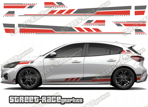 Ford Focus racing stripes 038