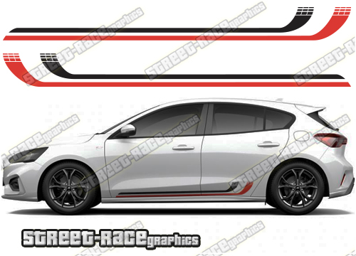 Ford Focus racing stripes 044