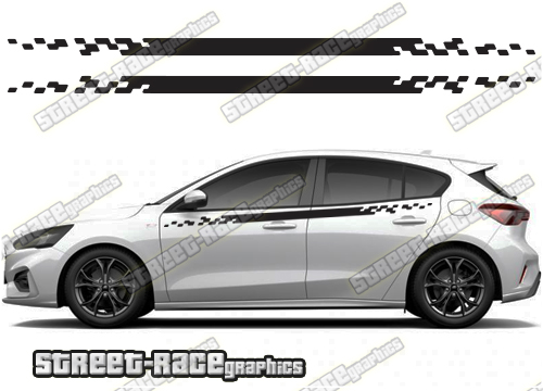 Ford Focus side stripes 045
