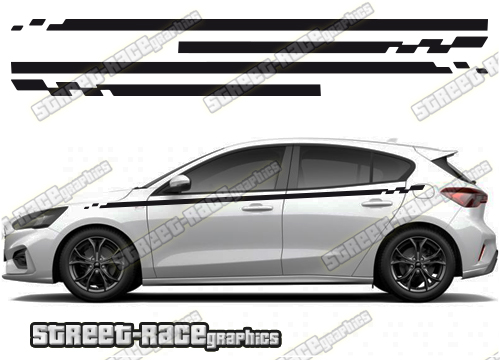Ford Focus side stripes 046