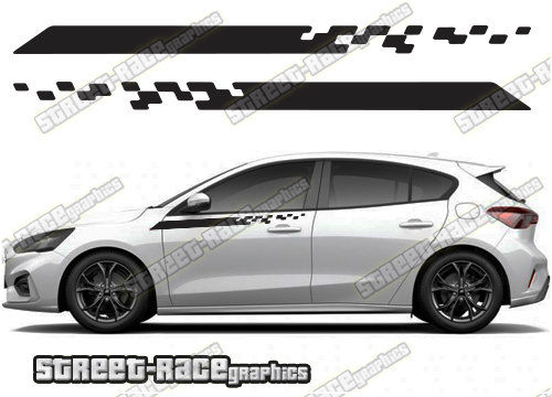 Ford Focus side stripes 047