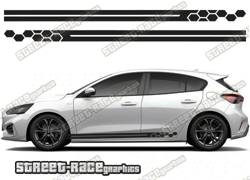 Ford Focus side stripes 049