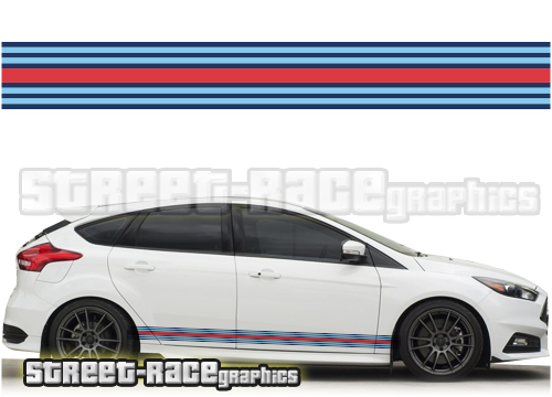 Ford Focus Martini racing stripes 001