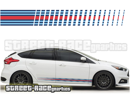 Ford Focus Martini racing stripes 002