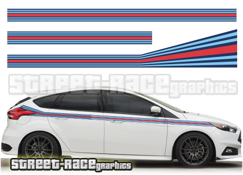 Ford Focus Martini racing stripes 004