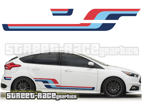 Ford Focus Martini racing stripes 005