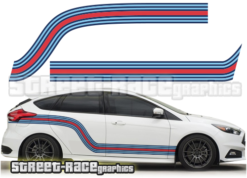 Ford Focus Martini racing stripes 006