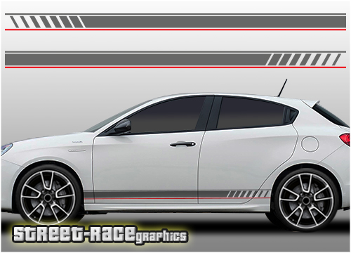 Alfa Romeo Giulietta racing stripes 006 Ducati Corse