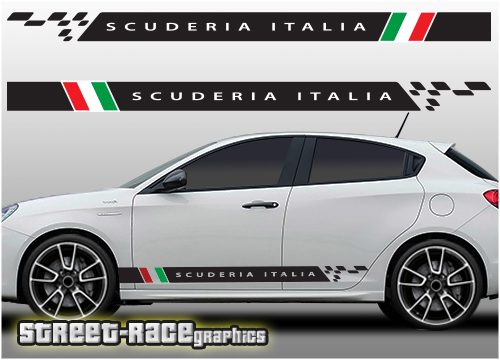 Alfa Romeo Giulietta racing stripes 007 - Scuderia Italia
