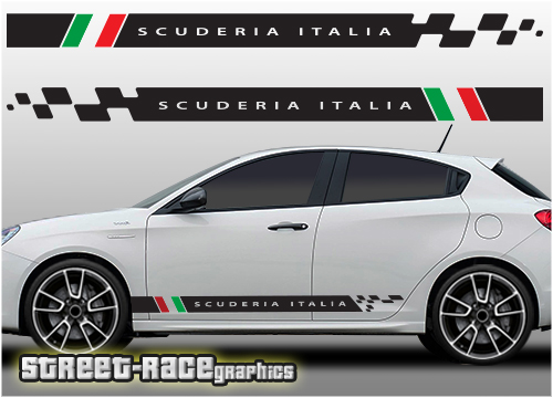 Alfa Romeo Giulietta racing stripes 008 - Scuderia Italia