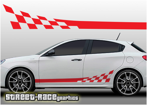 *SALE - READ DESCRIPTION - Alfa Romeo Giulietta racing stripes 017 stickers
