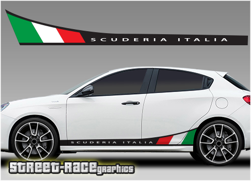 Alfa Romeo Giulietta racing stripes 002 - Scuderia Italia