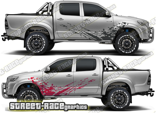 Toyota Hilux 001 rally decals