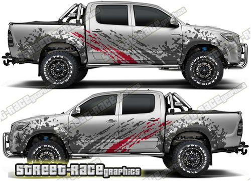 Toyota Hilux 002 rally graphics