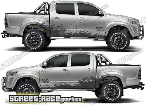 Toyota Hilux 005 rally decals
