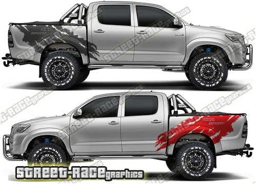 Toyota Hilux 007 rally decals
