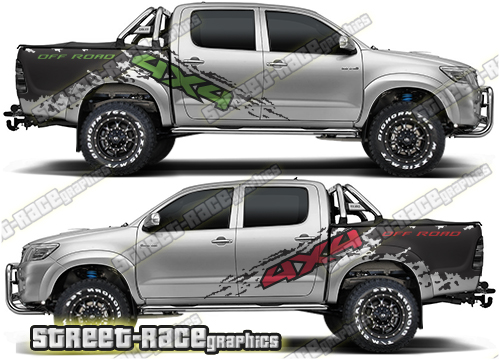 Toyota Hilux 009 rally graphics