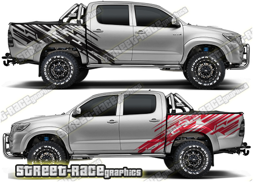 Toyota Hilux 017 rally decals