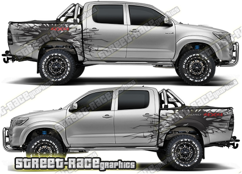 Toyota Hilux 020 rally graphics