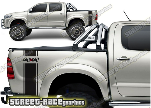 Toyota Hilux bed decals 002