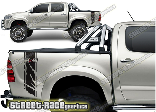 Toyota Hilux bed decals 005