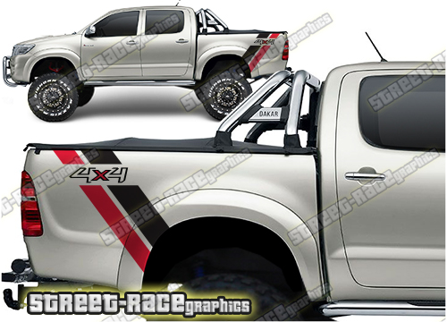 Toyota Hilux bed decals 006