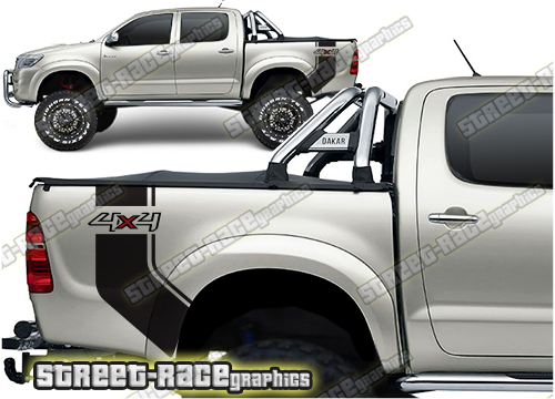 Toyota Hilux bed/tub stickers