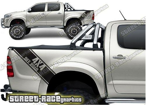 Toyota Hilux bed decals 009
