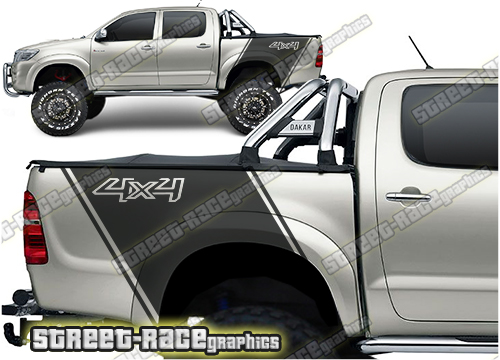 Toyota Hilux bed stickers 012