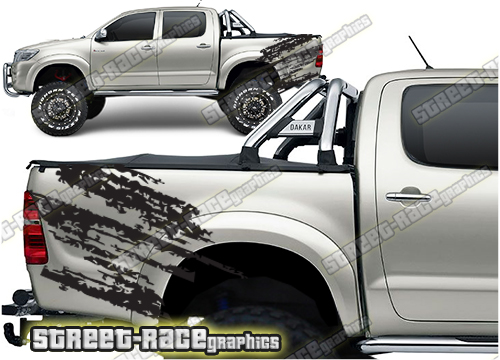 Toyota Hilux bed stickers 016