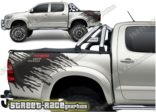 Toyota Hilux bed stickers 018