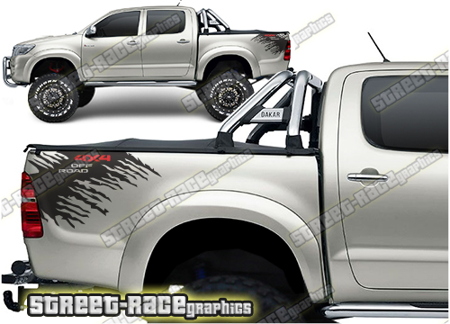 Toyota Hilux bed stickers 019