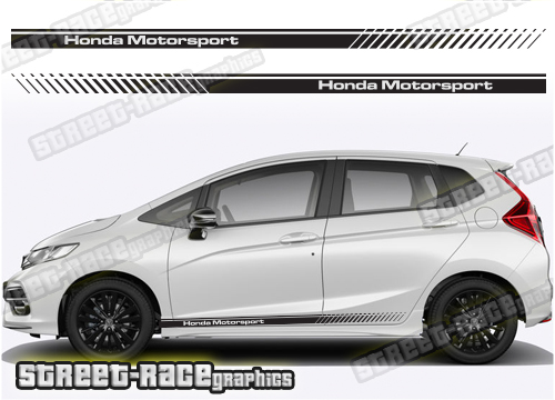 Honda Jazz racing stripes 001 - Motorsport