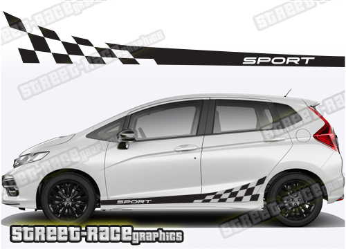 Honda Jazz racing stripes 010 - Sport
