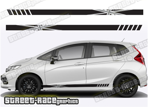 Honda Jazz racing stripes 016 - Union Jack