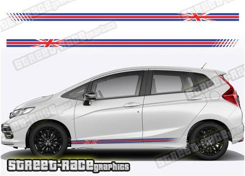 Honda Jazz racing stripes 021 - Union Jack